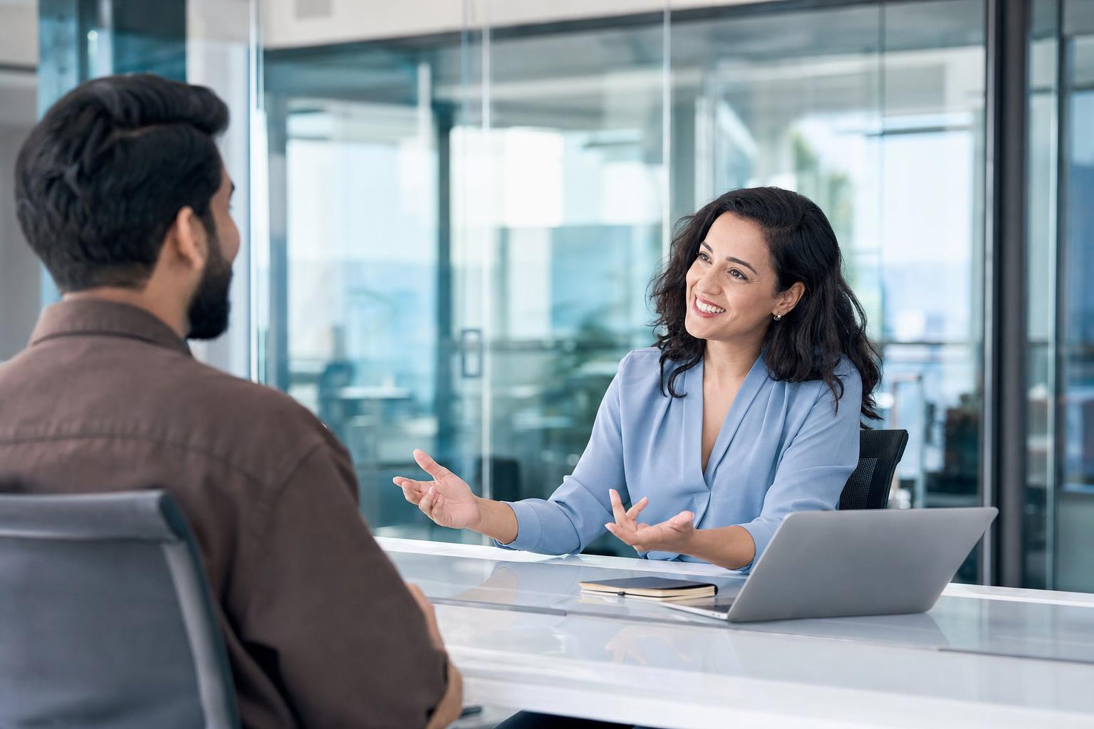 A recruitment team reviewing a reported listing